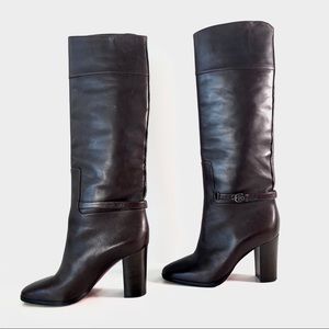Christian Louboutin Brown Leather Tall Boots